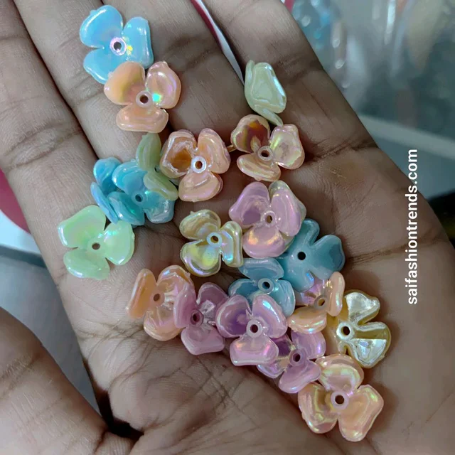 Brooch Flower -10 Grams Mixed Color Type 15