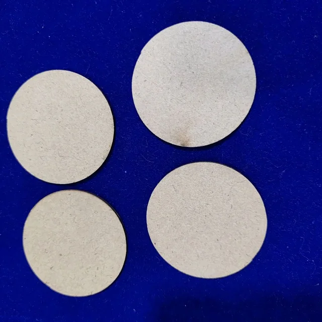 MDF Size 2 Inches -4 Piece Round Shape