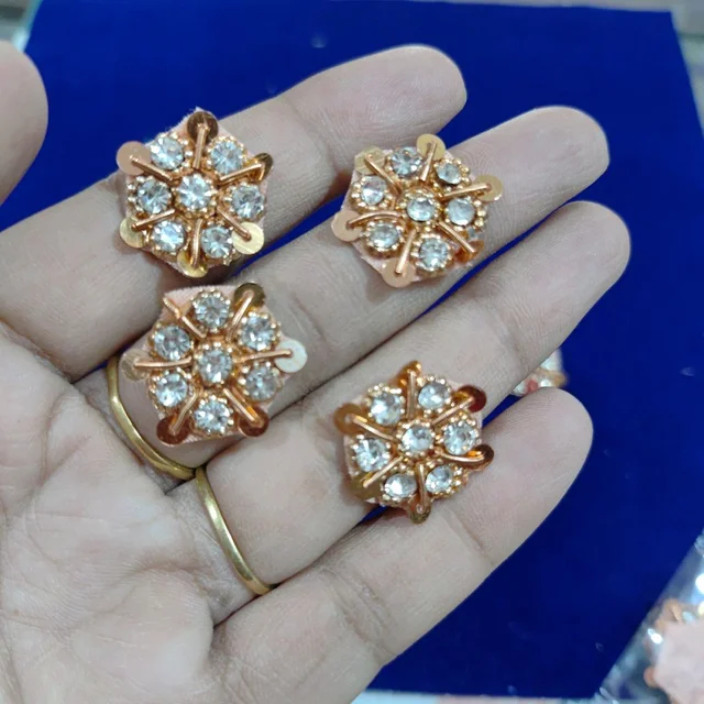 Readymade Aari Patch -copper Color (4 Piece)