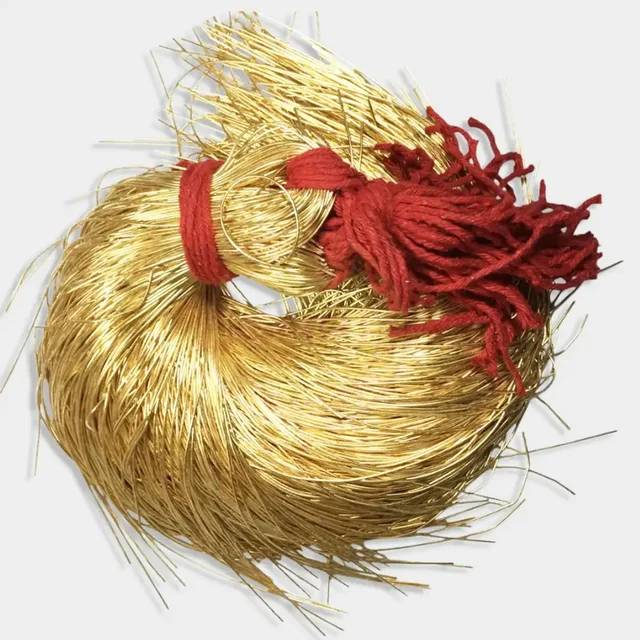Zardosi or Dabka or French Metallic Wire 1mm Color Gold - 100 gms