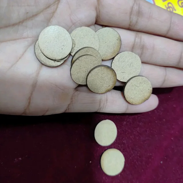 MDF 0.75 inches -10 Piece Round Shape 