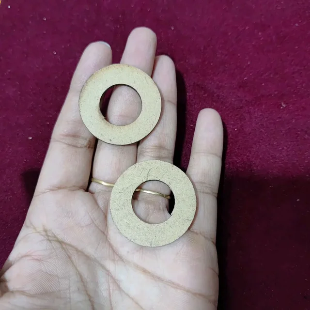 MDF Ring Type 1.5inches Round Shape -6 Piece 