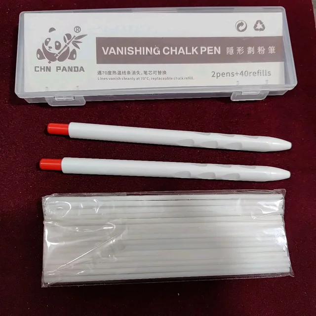 Panda Vanishing Chalk Pen Set -2 Pen with 40 Refill Approx 
