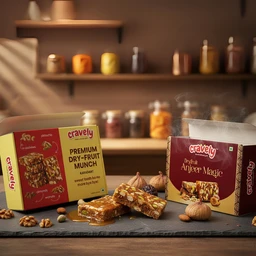 Cravely Dryfruit Munch (250g) + Dryfruit Anjeer Magic (200g)