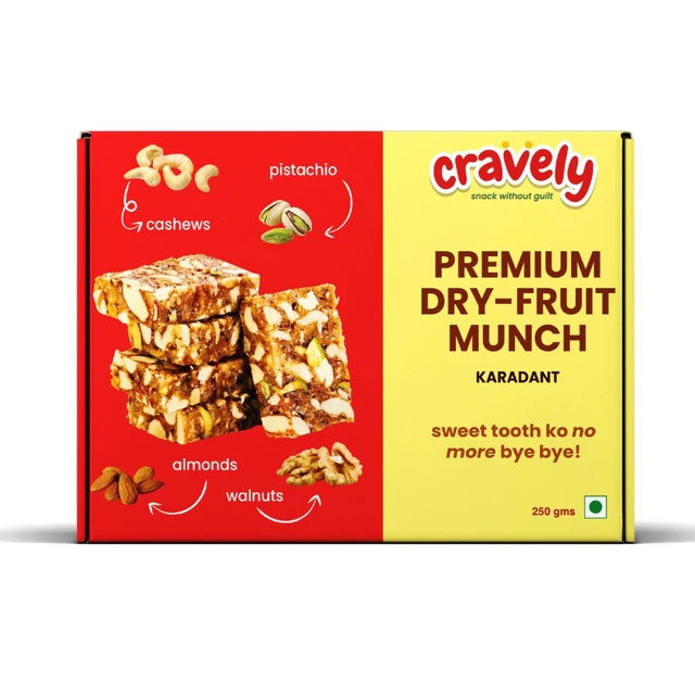 Cravely Dryfruit Munch (250g) + Dryfruit Anjeer Magic (200g)