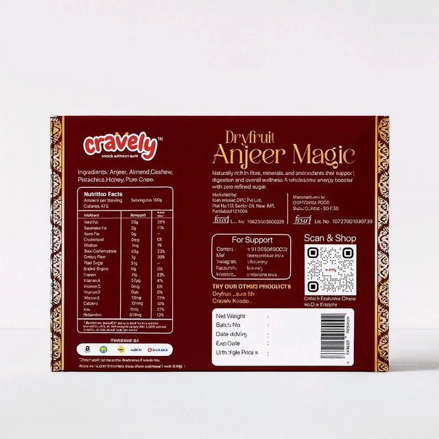 Cravely Dryfruit Anjeer Magic (No Sugar Added)