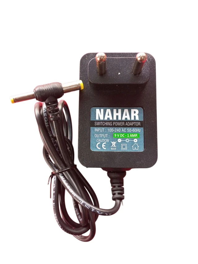 9v 1Amp Adaptor With Dc (Mota Pin) + Sony (Patla Pin)