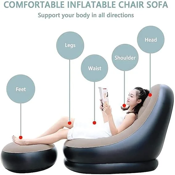 Inflatable lounge chair, air sofa