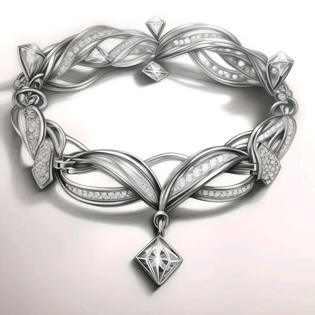 LGD Diamond Bangle Openable 