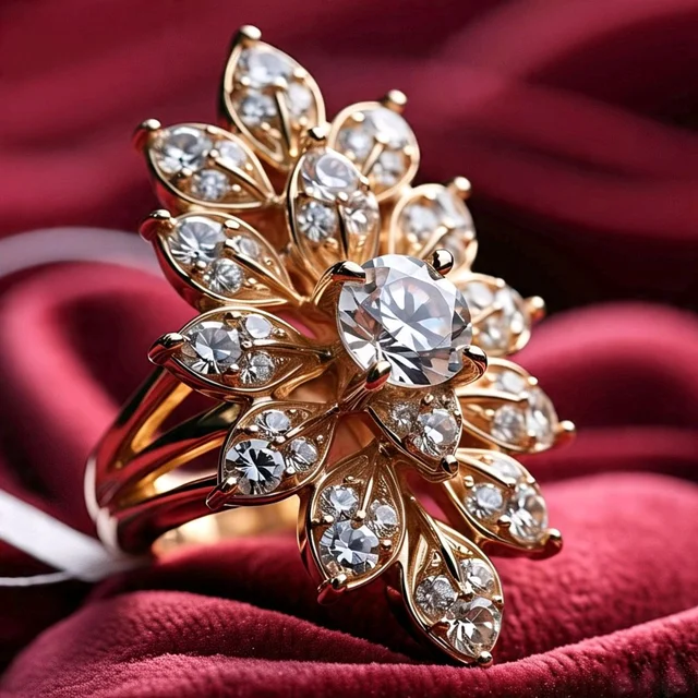 Red Carpet Collection, Floral Bloom Ring