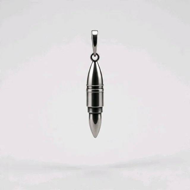 Bullet Pendant,  925 Silver 