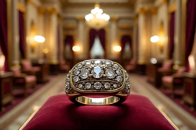 Mens Ring Half Eternity 