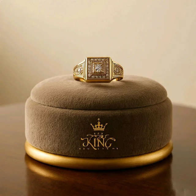 Mens Square Ring 