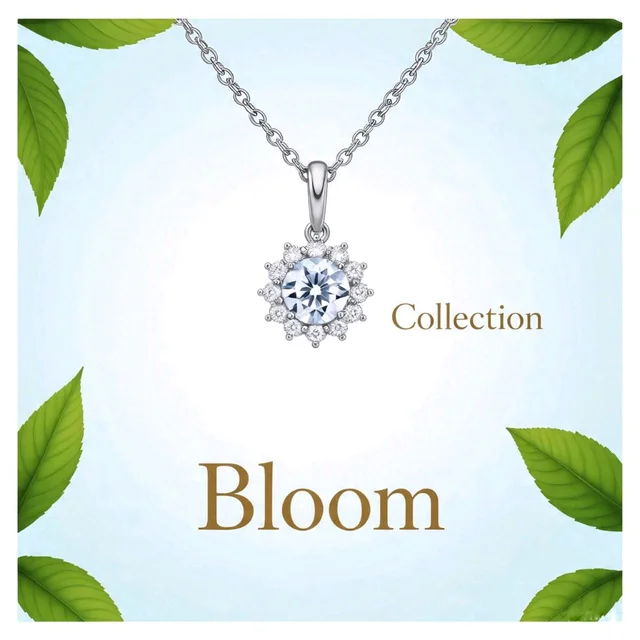 Solitaire Pendant, Inspired By Flowers 