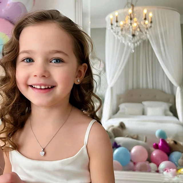 Kids Heart Pendant with Chain