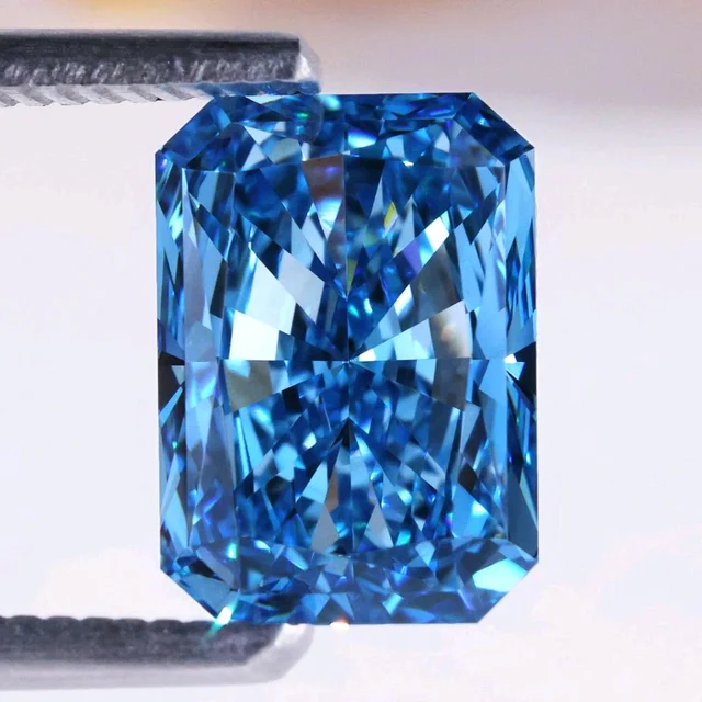 Blue Radiant Cut,  LGD,  3 Cts,  IGI Certified 