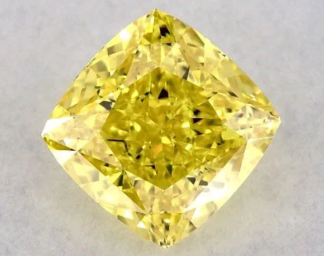 Yellow,  Cushion Cut , 3 Cts LGD Diamond,  IGI Certified _ Contact for Best Price