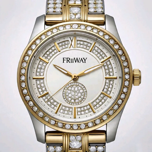 Mens Wrist Watch,  Diamond Studded with Ceramic Fusion , Contact for Best Price