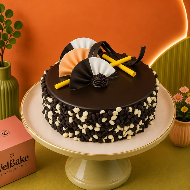 Rich Double Choco Chip Cake