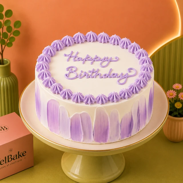 Floral Vanilla Cream Cake