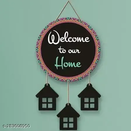 Craft Welcome Wooden Wall Hanging Decorative Items for Home