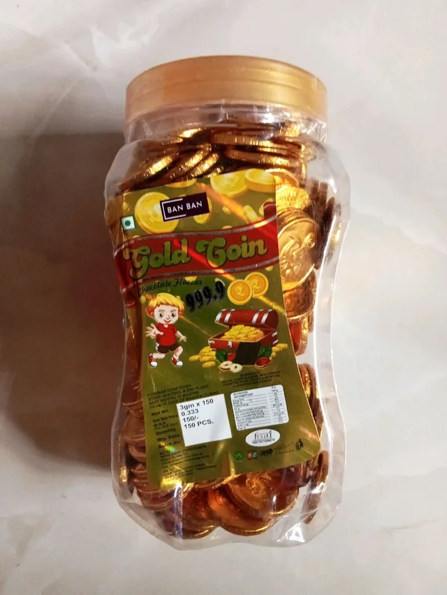 Gold Coin Chocolate Rs1