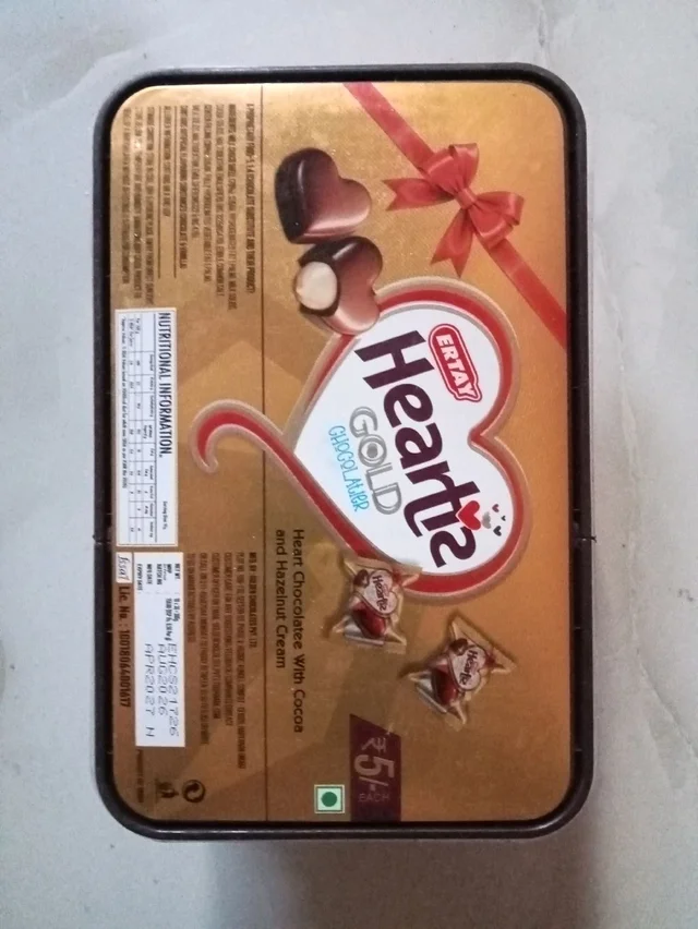 Heartiz Gold Chocolate Rs 5