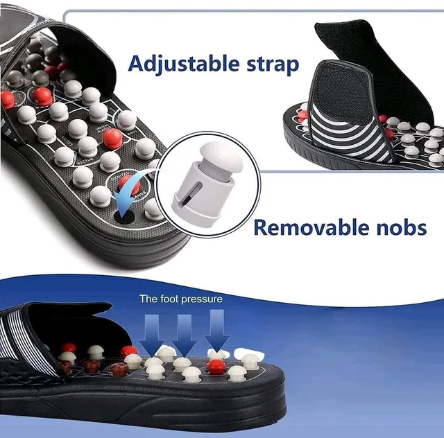 ACUPRESSURE & MAGNETIC SLIPPERS - UNISEX 