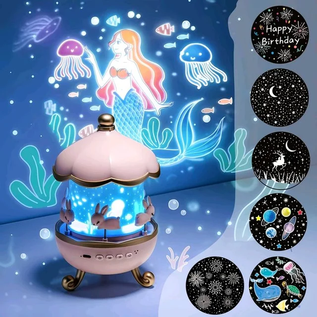MUSIC ROTATING PROJECTOR LAMP 