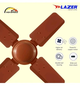 (RRSF) Lazer ECS 600mm Anti Dust Ceiling Fan (smoke Brown)