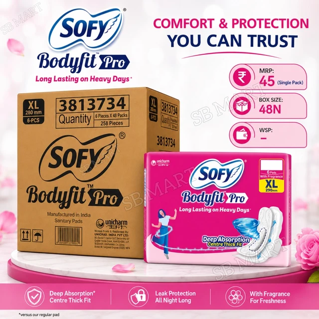 Sofy BodyFit Pad MRP:45  (48N) Peti