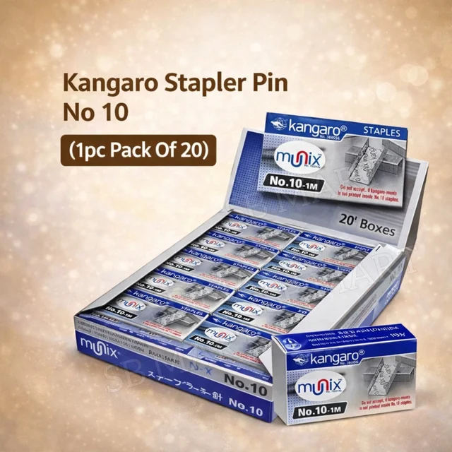 Kangaro Stapler Pin No 10 (1pc Pack of 20)