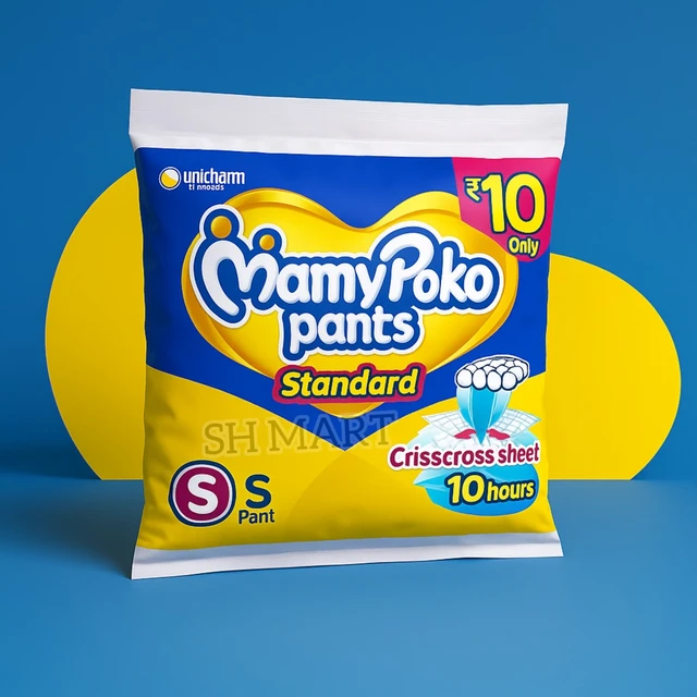 Mamy Poko Pants (Small Size) - ₹9 (Pack Of 10) - view more
