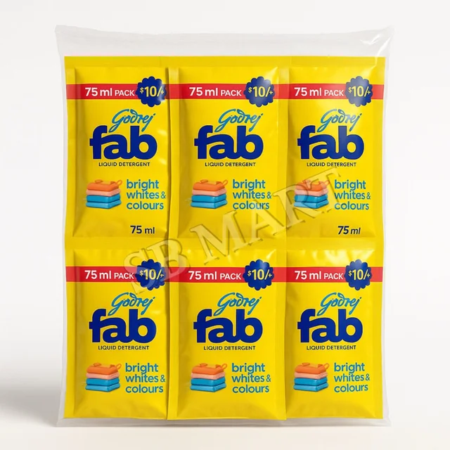GODREJ FAB LIQUID DETERGENT SACHET
90ml/75ml (12N) - view more