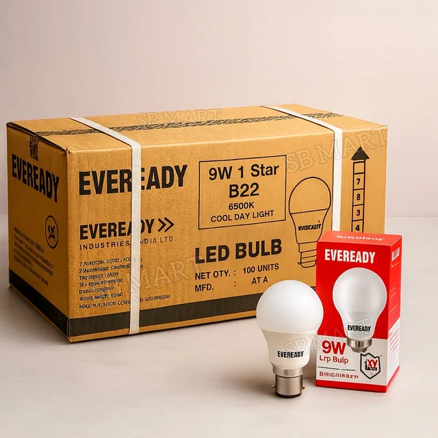 Eveready Led 9Watt Bulb ₹150/- (100pcs)