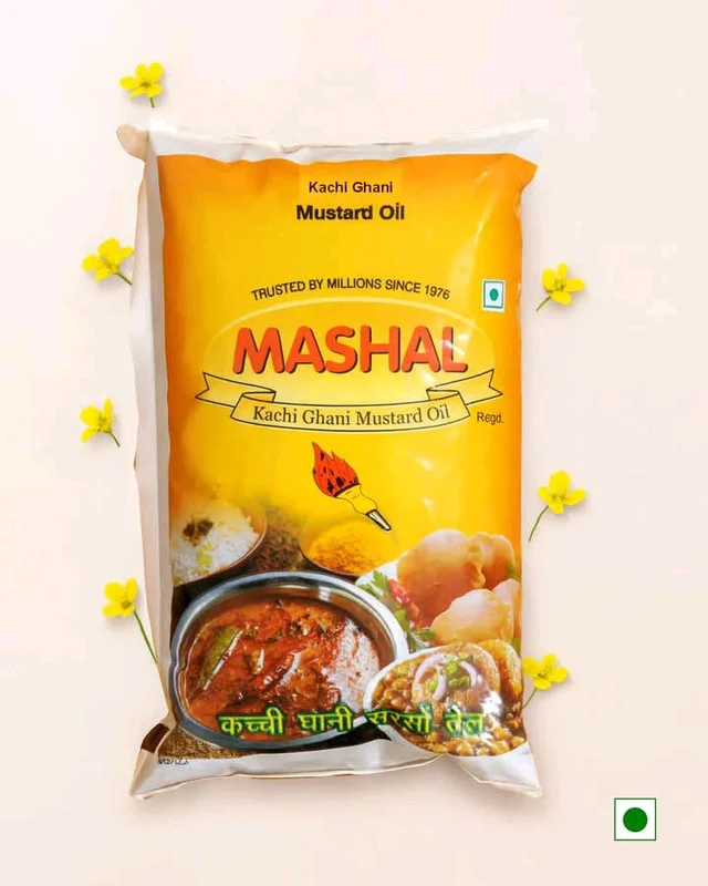 Mashal Mustard Oil 1lt Pouch