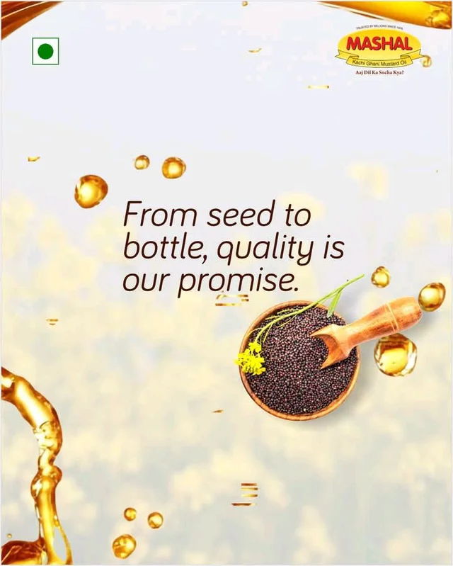 Mashal Mustard Oil 1lt Pouch