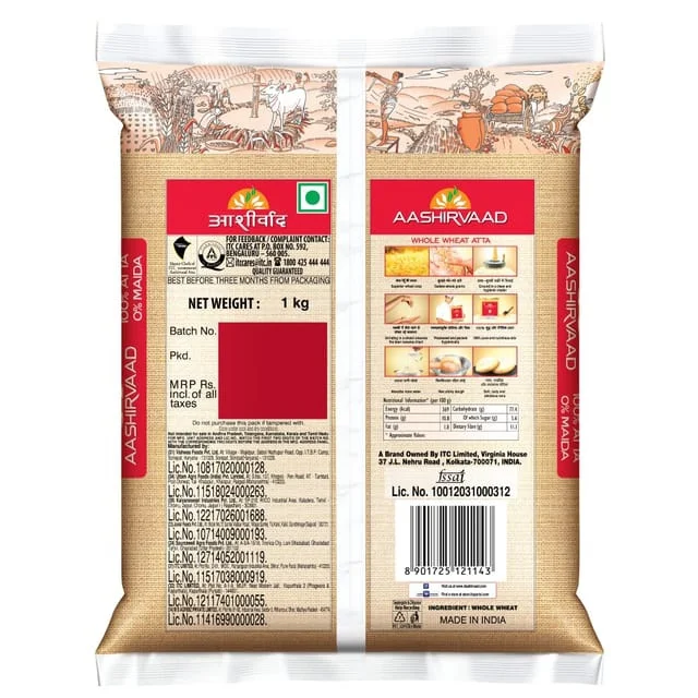 ITC Aashirwad Atta 1kg