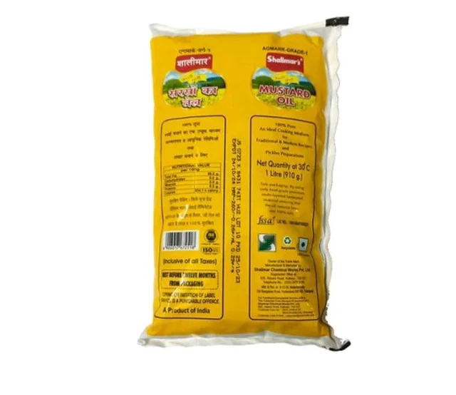Shalimar Mustard Oil 1 Lit Pouch