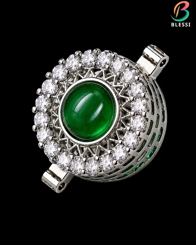 Creative Button Cover Green For Male & Female - BL-006-GN-1