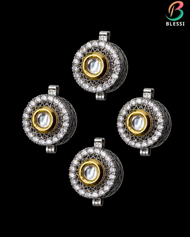 Creative Button Cover White For Male & Female - BL-006-4