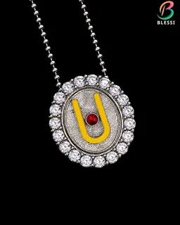BLESSI Special button covers made for Swaminarayan devotees - suitable for both men and women.- bl-009-grh - Rhodium Plating, Yellow