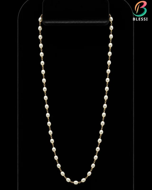 Rice Shape Imitation Pearl 1 line Mala - gm-013