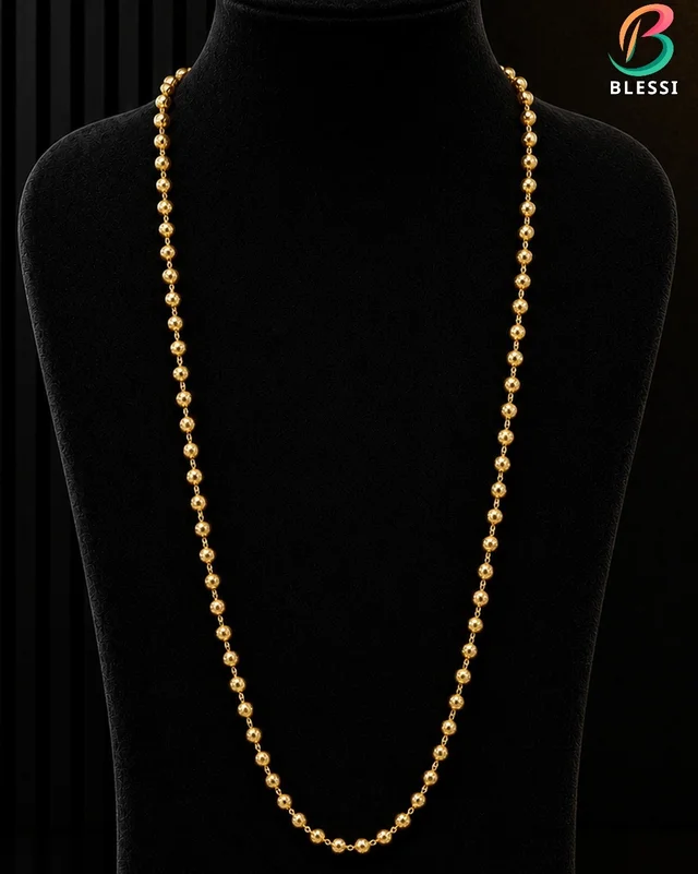 High Gold Plating 2mm 1 Line Mala - gm-031