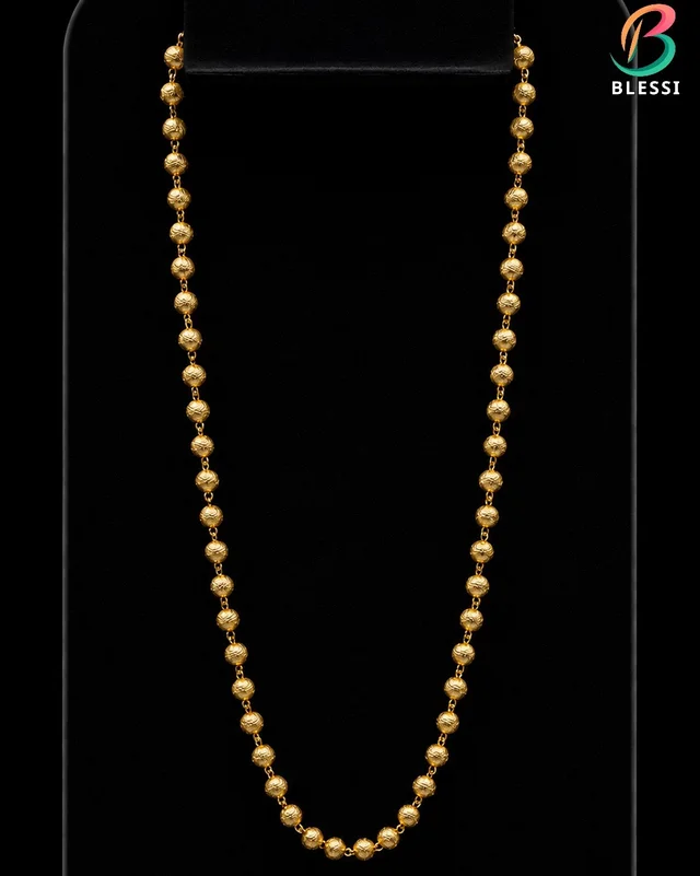 High Gold Plating 3mm 1 Line Mala - gm-032