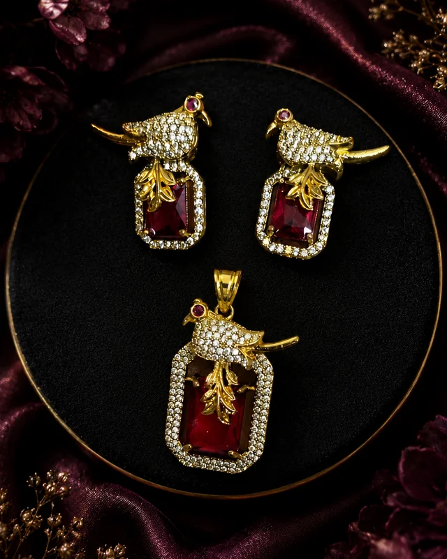 delicate pendant  trial set hjs12