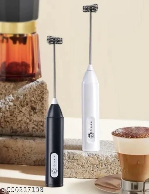 Premium Rechargeable Milk Frother with Dual Whisk β 3-Speed & USB-C Charging