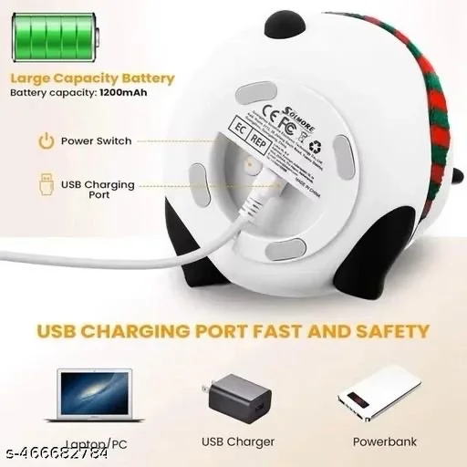 π§Έ Cute Panda LED Night Lamp β Color Changing Silicone Night Light for Kids!