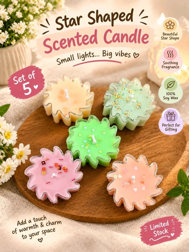 Star Shape Candle 🕯 