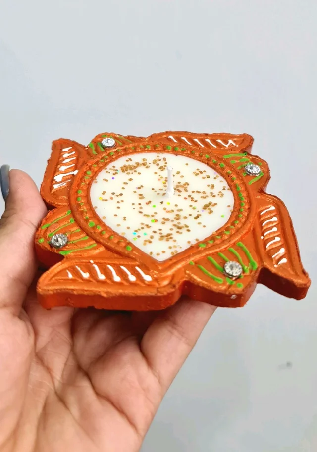 Swastik Diya Candle 🕯 
